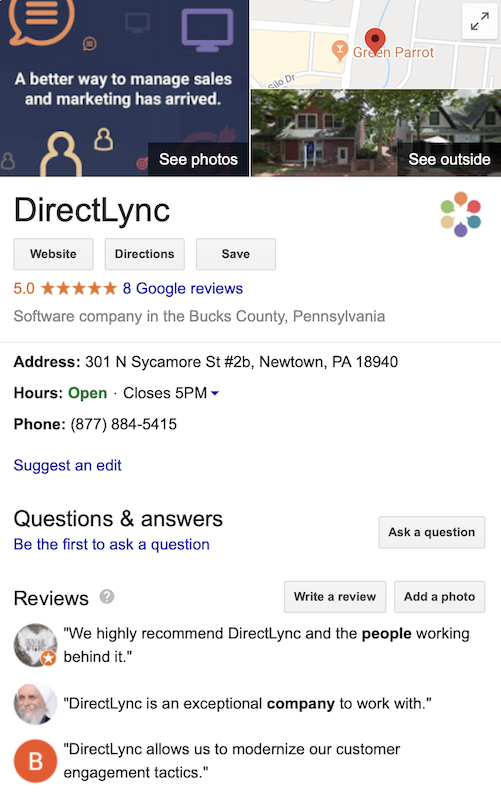 DirectLync Google My Business